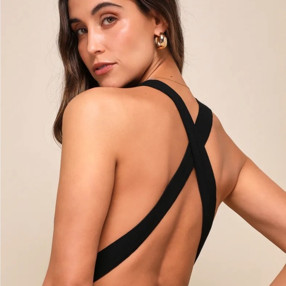 Lulus Black halter jumpsuit - never worn - Picture 4 of 5